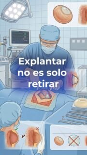 En un explante mamario, no siempre se trata solo de retirar implantes. Cada caso requiere valorar factores como la cápsula, el tejido y otros cambios que pueden influir en el resultado. 🩺

La decisión correcta comienza con una valoración individualizada. 

📅Agenda tu evaluación y conoce cuál puede ser la mejor opción para ti.