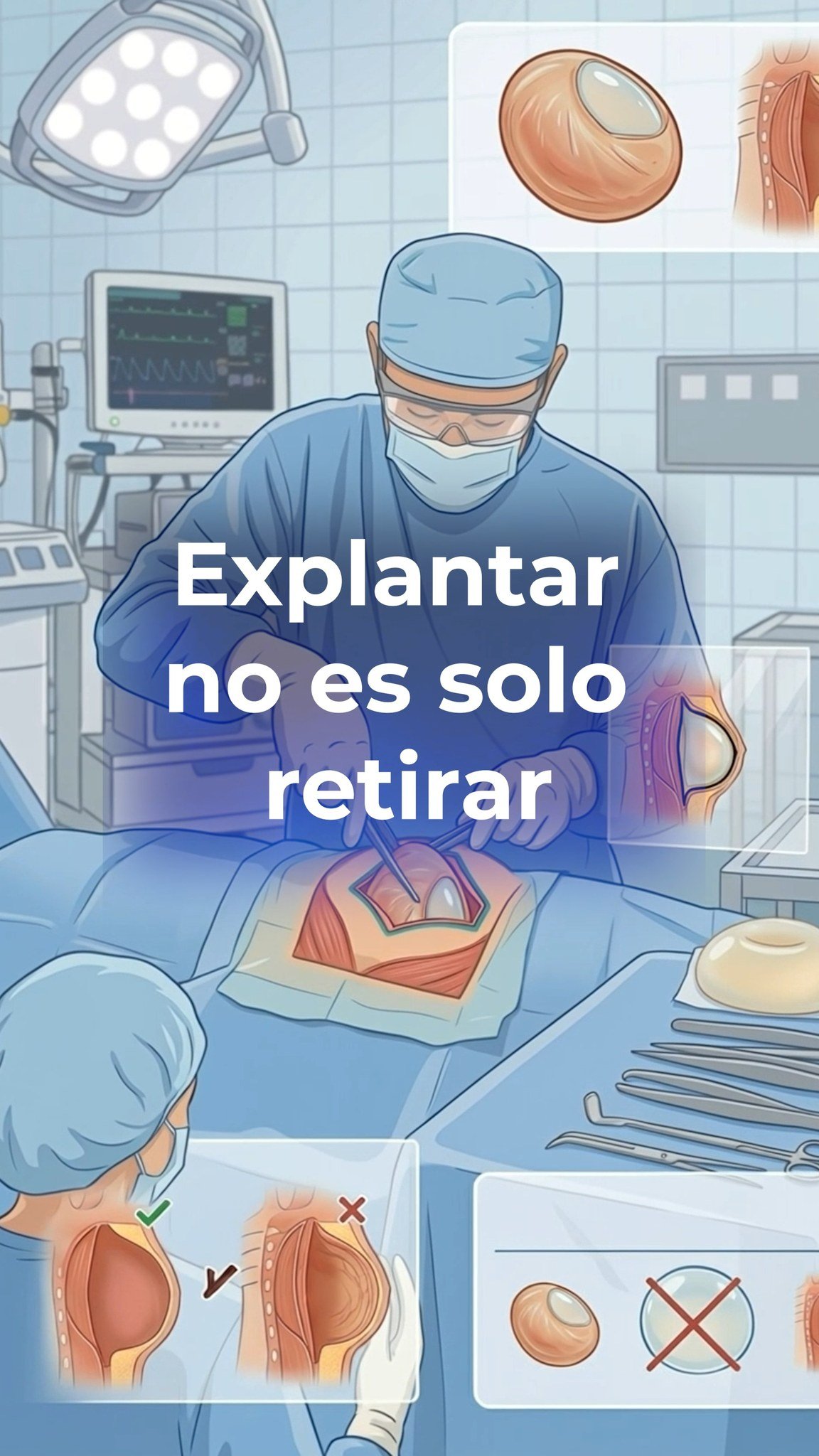 En un explante mamario, no siempre se trata solo de retirar implantes. Cada caso requiere valorar factores como la cápsula, el tejido y otros cambios que pueden influir en el resultado. 🩺

La decisión correcta comienza con una valoración individualizada. 

📅Agenda tu evaluación y conoce cuál puede ser la mejor opción para ti.