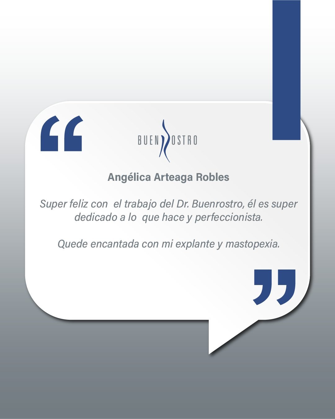 Cada procedimiento representa una gran responsabilidad, y comentarios como este nos motivan a seguir ofreciendo una atención cercana, profesional y enfocada en cada detalle. ✨

Gracias por confiar en nosotros. 

CE: 244898. AVISO DE PUBLICIDAD: 2414102002A00654