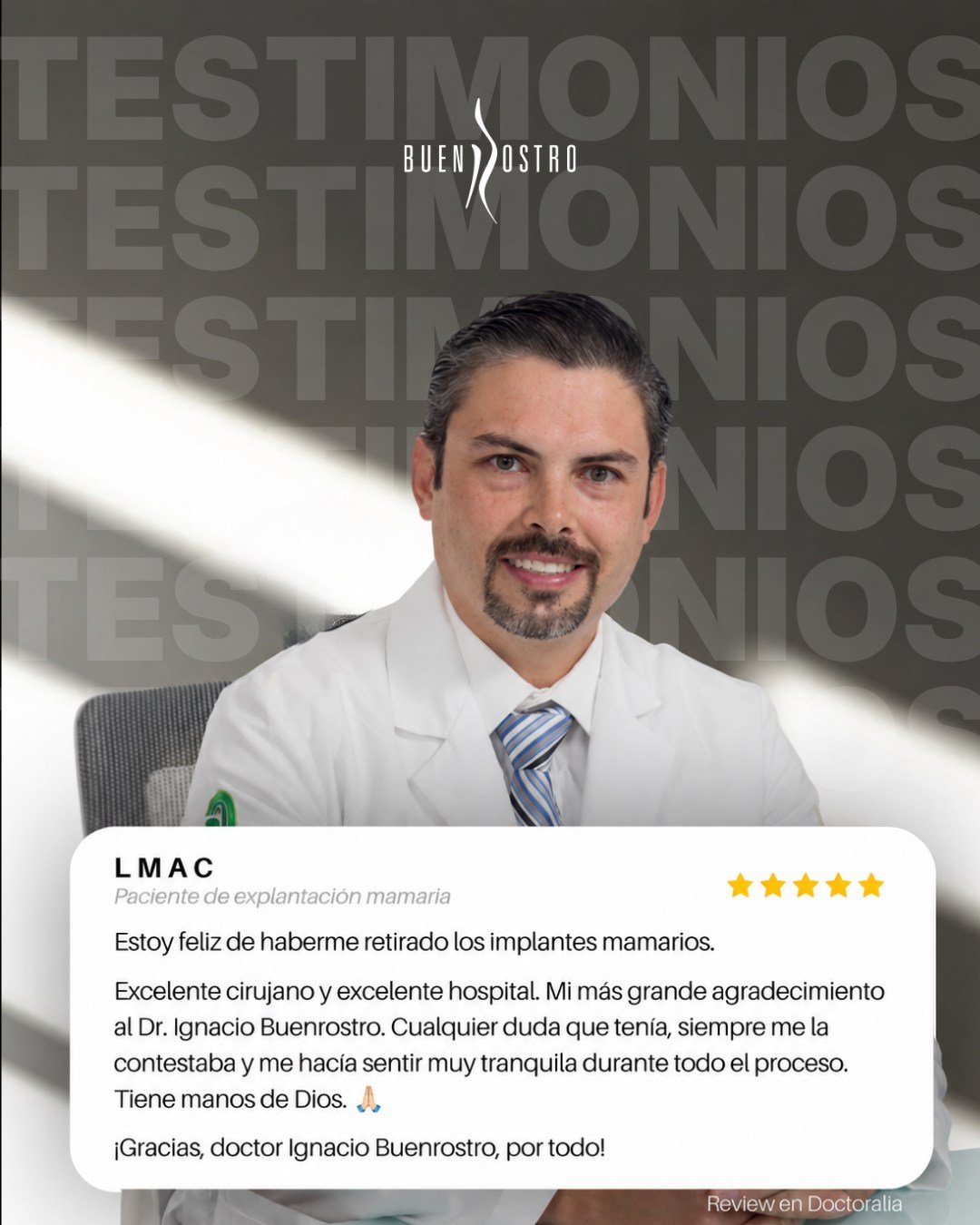 Cada paciente vive un proceso diferente, pero la confianza
siempre es fundamental. 🤍
Gracias por compartir tu experiencia y por permitirnos acompañarte durante una decisión tan importante.
Una atención cercana, información clara y un seguimiento adecuado también forman parte de una buena experiencia.
📲 ¿Estás considerando un procedimiento? Agenda una valoración.
CE: 244898. AVISO DE PUBLICIDAD: 2414102002A00654